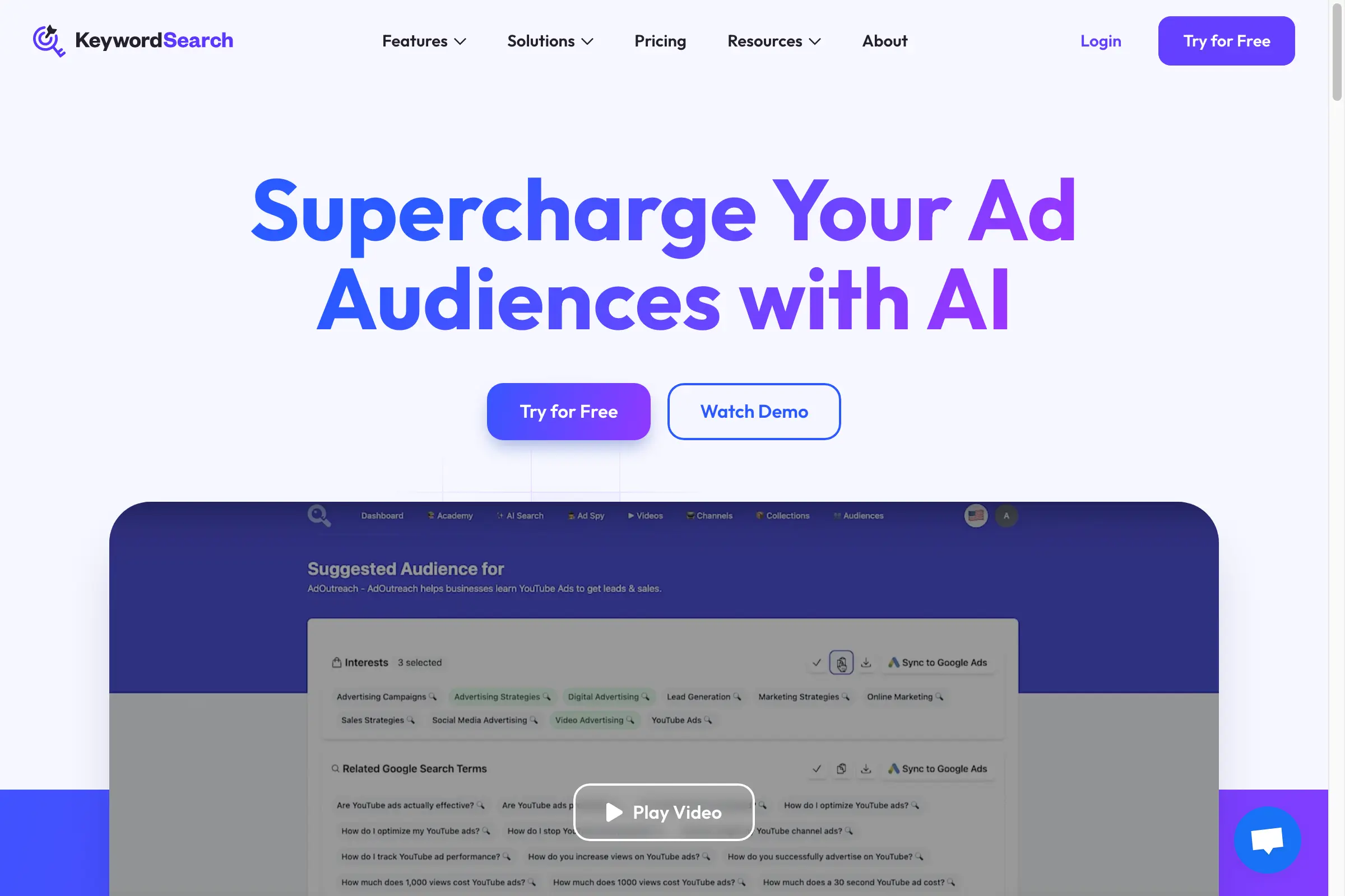 KeywordSearch - SuperCharge Ad Audiences mit KI